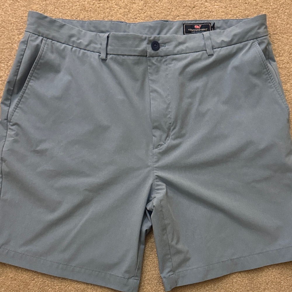 Vineyard Vines Light Blue Flat Front Shorts